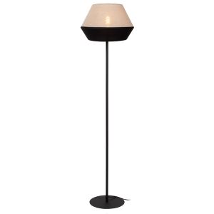 Beżowa lampa stojąca nowoczesna, Kala, z przełącznik