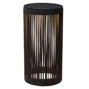 Czarna lampa stojąca akumulatorowa nowoczesna, Pingi, 3W, 3000K LED, IP44, ściemniana w 3 krokach