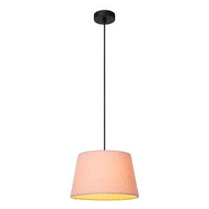 Różowa lampa wisząca vintage, Woolly