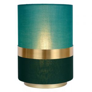 Złota lampa stołowa retro, Tusse, z przełącznik
