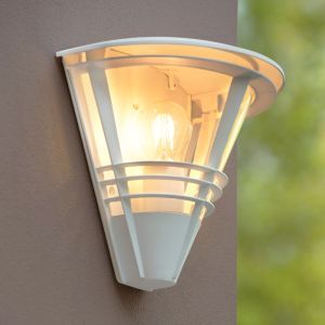 Biała lampa zewnętrzna nowoczesna, Livia, IP44