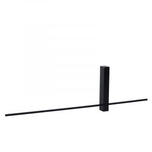 Czarny kinkiet nowoczesny, Segin, 6W, 2700K LED