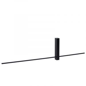 Czarny kinkiet nowoczesny, Segin, 10W, 2700K LED