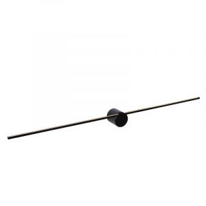 Czarny kinkiet nowoczesny, Mizar, 10W, 2700K LED, IP44