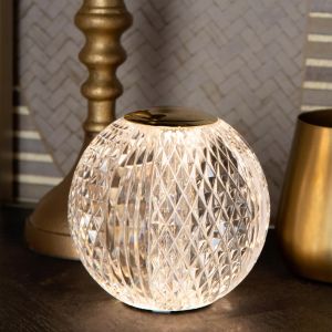 Przezroczysta lampa stołowa nowoczesna, Cintra, 1,5W, 2700K LED, ściemniana w 3 krokach