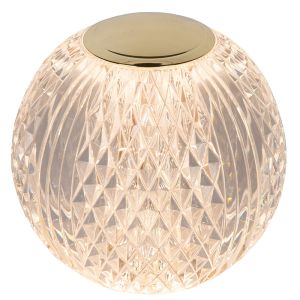 Przezroczysta lampa stołowa nowoczesna, Cintra, 2W, 2700K LED, ściemniana w 3 krokach