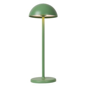 Zielona lampa stołowa ogrodowa retro, Joy, 1,5W, 3000K LED, IP54, z dotykowy ściemniacz
