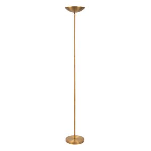 Mosiądz lampa do czytania stojąca nowoczesna, Zenith, 20W, 3000K LED, z dotykowy ściemniacz