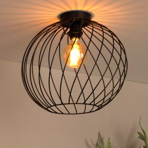 Czarna lampa sufitowa klasyczna, Danza