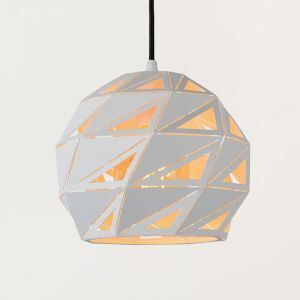 Biała lampa wisząca nowoczesna, Malunga