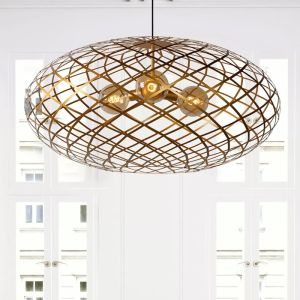 Złota lampa wisząca nowoczesna, Wolfram