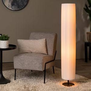Biała lampa stojąca nowoczesna, Fold, z przełącznik