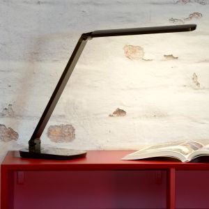 Czarna lampa biurkowa nowoczesna, Vario, 8W, 2700K LED
