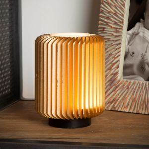 Złota lampa stołowa nowoczesna, Turbin, 5W, 3000K LED, z przełącznik