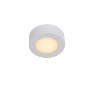 Biały plafon sufitowy nowoczesny, Brice, 8W, 3000K LED, IP44