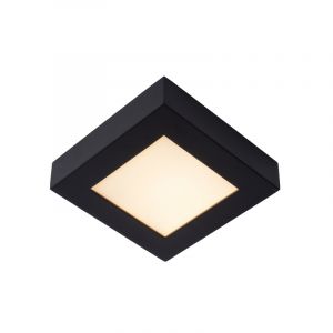 Czarny plafon sufitowy nowoczesny, Brice, 15W, 3000K LED, IP44