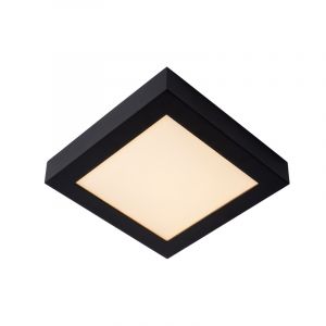 Czarny plafon sufitowy nowoczesny, Brice, 22W, 3000K LED, IP44
