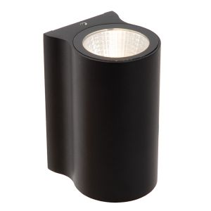 Czarna lampa zewnętrzna nowoczesna, Akra, 6W, 3000K LED, IP54