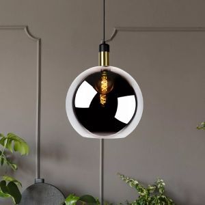 Szara lampa wisząca vintage, Julius