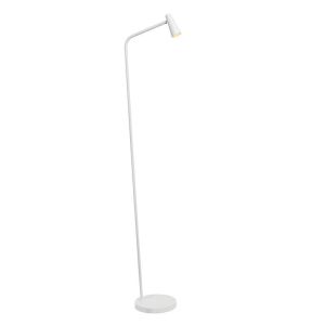 Biała lampa stojąca akumulatorowa nowoczesna, Stirling, 3W, 2700K LED, z dotykowy ściemniacz