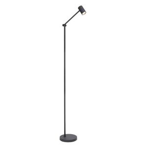 Czarna lampa stojąca akumulatorowa nowoczesna, Tipik, 3W, 2700K LED, z dotykowy ściemniacz