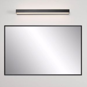 Czarny kinkiet łazienkowy nowoczesny, Alexa, 8W, 3000K LED, IP44