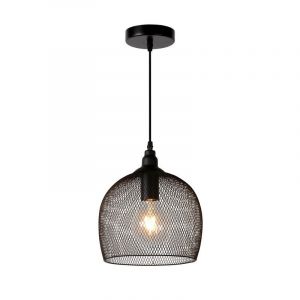 Czarna lampa wisząca retro, Mesh