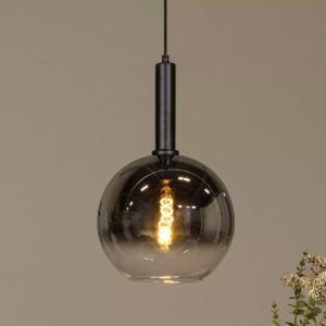 Czarna lampa wisząca nowoczesna, Marius