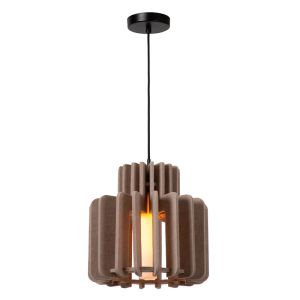 Ciemnoszara lampa wisząca nowoczesna, Rollo