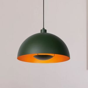 Zielona lampa wisząca nowoczesna, Siemon