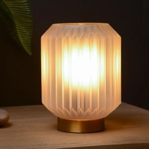 Złota lampa stołowa klasyczna, Sueno, z przełącznik