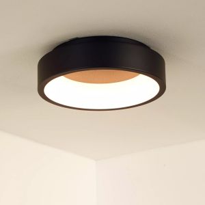 Czarny plafon sufitowy nowoczesny, Talowe, 20W, 3000K LED