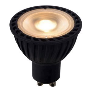 Czarna lampa LED GU10, 5 W, ściemnialna