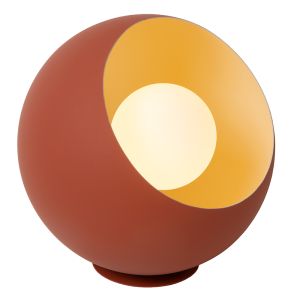 Pomarańczowa lampa stołowa nowoczesna, Doredos, z przełącznik