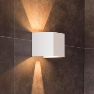 Biały kinkiet up down nowoczesny, Axi, 6W, 2700K LED, IP54