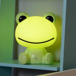 Zielona lampa stołowa dla dzieci, Dodo Frog, 3W, 4000K LED