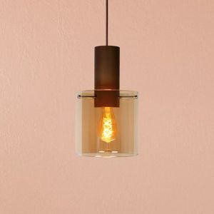 Bursztynowa lampa wisząca vintage, Toledo