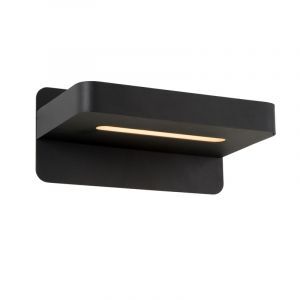 Czarny kinkiet nowoczesny, Atkin, 5W, 2700K LED, z przełącznik