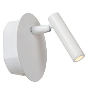 Biała lampa nocna nowoczesna, Jolijn, 2W, 3000K LED, z przełącznik