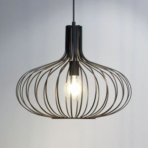 Czarna lampa wisząca retro, Manuela
