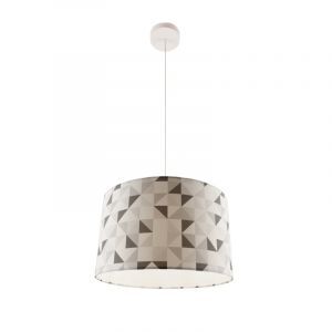 Nowoczesna lampa wisząca dla dzieci szara, Diamonds