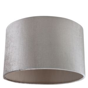 30 cm abażur welurowy szary, Emilius