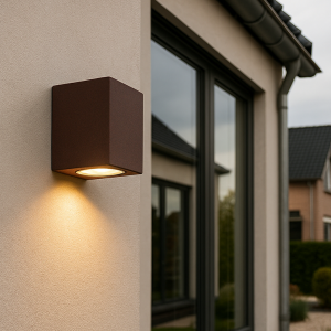 Nowoczesna lampa zewnętrzna rdzawa, Corella, IP44
