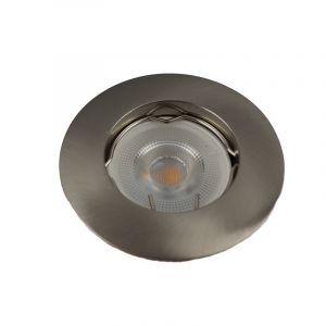 Aluminiowa nowoczesna mini oprawa podtynkowa srebrna, Rosi