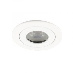 Aluminiowa nowoczesna oprawa podtynkowa łazienkowa biała, Dorx, IP44