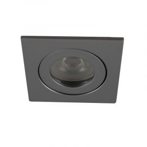 Aluminiowa nowoczesna oprawa podtynkowa łazienkowa srebrna, Dorx, IP44