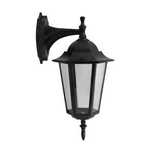 Czarna lampa zewnętrzna klasyczna, Tymo, IP44