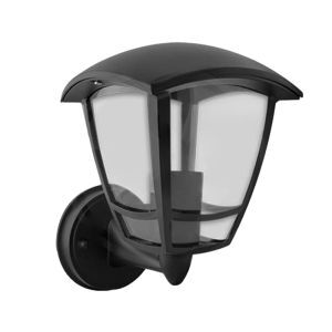 Czarna lampa zewnętrzna klasyczna, Sven, IP44