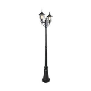 Czarna lampa zewnętrzna klasyczna, Tymo, IP44
