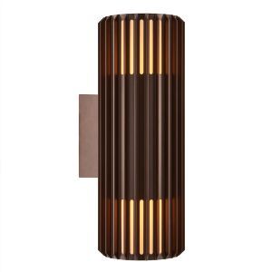 Brązowa lampa zewnętrzna design, Aludra, IP54